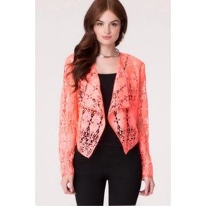 Neon Bebe "Crochet Lace L/S Jacket," (NWT)